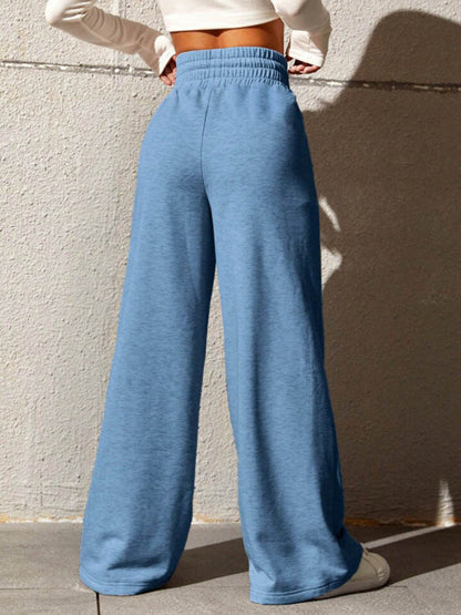 Women's straight leg loose sweatpants wide leg pants outdoor dance casual trousers