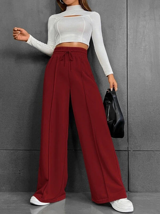 Women's straight leg loose sweatpants wide leg pants outdoor dance casual trousers