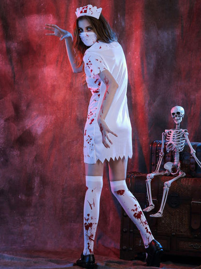 Halloween Costume Halloween Horror Bloody Nurse for women - FashionistaDeal