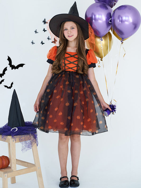 Halloween witch cosplay cosplay dress cartoon children's dress - FashionistaDeal