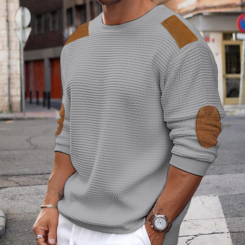 Men's casual pullover warm long sleeve sweater - FashionistaDeal