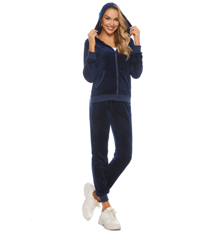 women's casual sweatshirt two piece suit set - FashionistaDeal