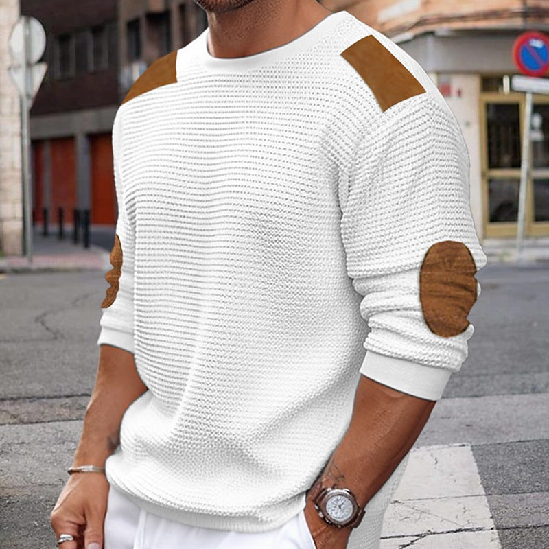 Men's casual pullover warm long sleeve sweater - FashionistaDeal